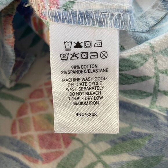 Tabitha Webb Tropical Pineapple Print Sleeveless Shift Dress Women’s Size 12 - Picture 4 of 9